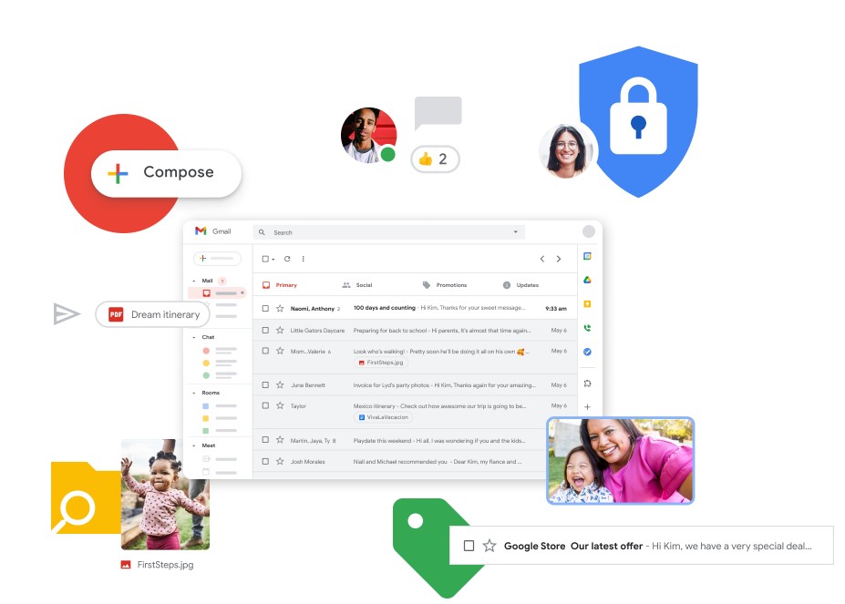 Mail doanh nghiệp google giúp chúng ta giải quyết được nhiều việc hơn